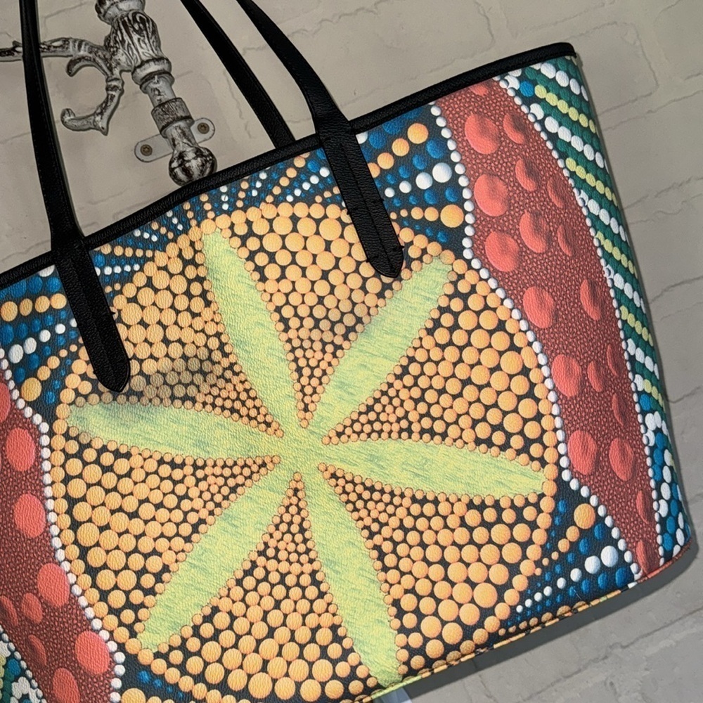 Oryany tote Casablanca Coated Canvas Multi Color Weekender Beach Bag - Picture 4 of 6